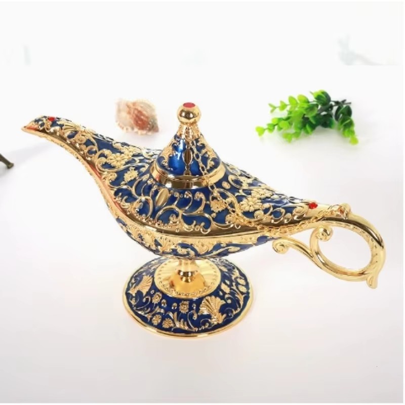 Collectible Vintage Lamps - Vintage Büyülü Legend Aladdin Genie Lamba