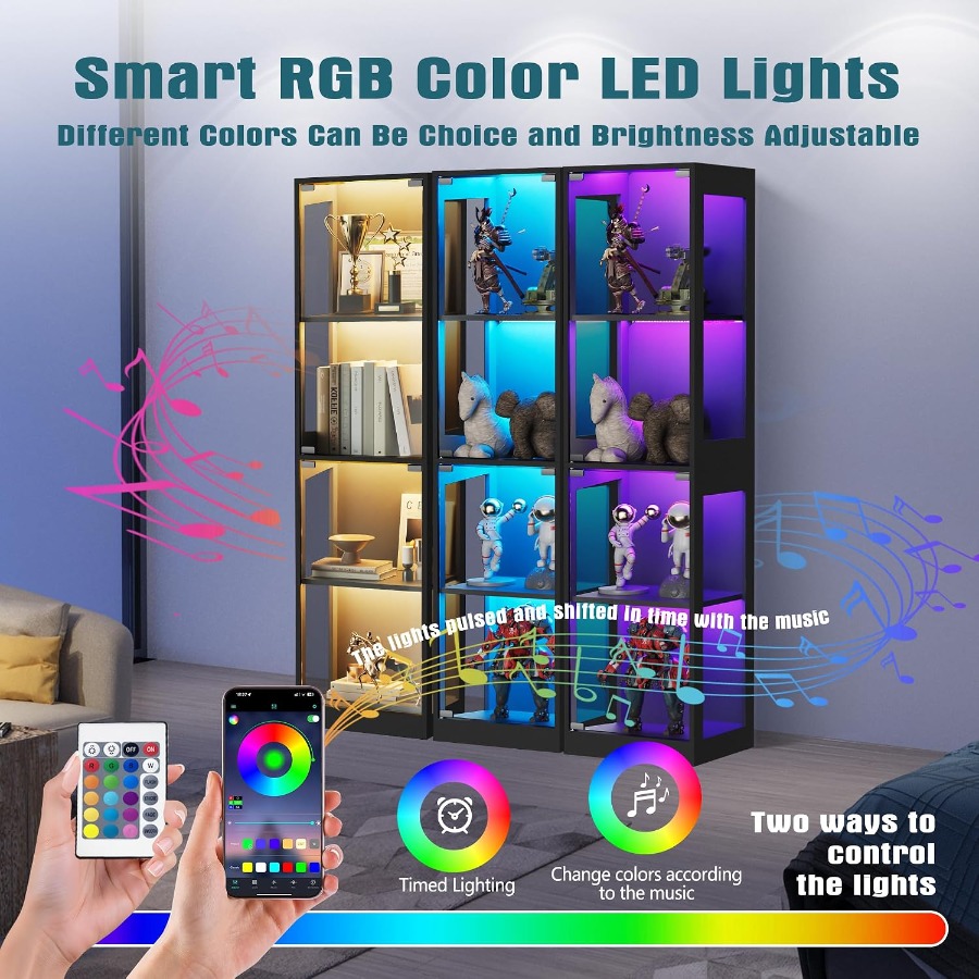 Cam Kapılı Vitrin, RGB Işıklar - Collectible Collection incelemesi ve fiyatı