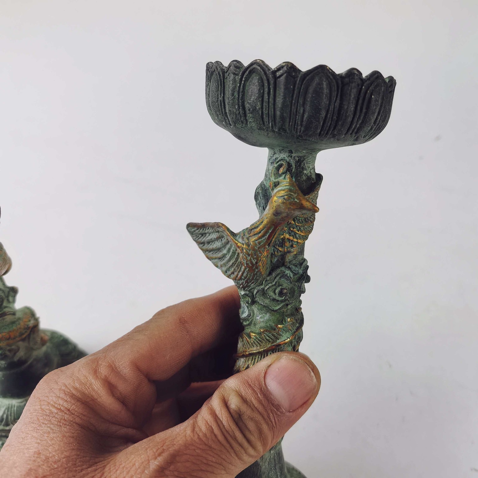Eski Bronz Rölyef Oymalı Yaldı - Collectible Vintage Lamps incelemesi ve fiyatı