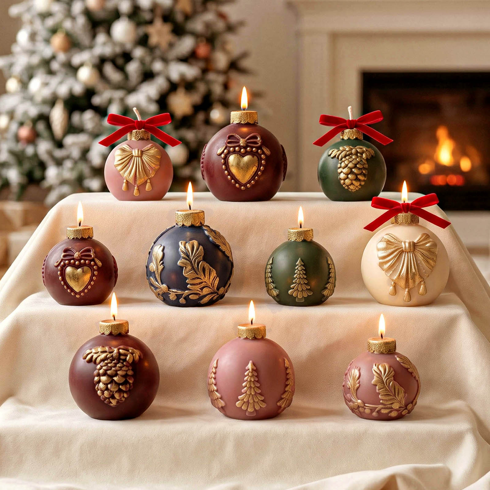 Vintage Desenli Noel Süsü Mum  - Collectible Vintage Tools incelemesi ve fiyatı