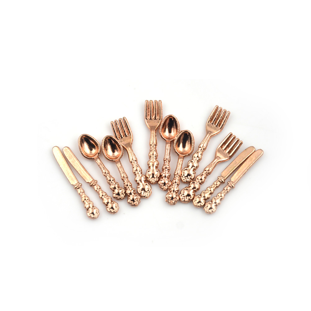 12 adet 1:12 Mini Vintage Doll - Vintage Collectible Spoons incelemesi ve fiyatı